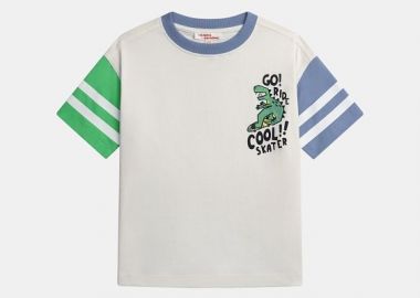 Παιδική Μπλούζα για Αγόρια Cool Skater ΛΕΥΚΟ - DPAM - 
