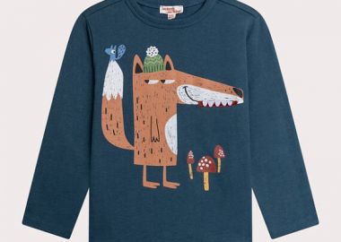 Παιδική Μπλούζα για Αγόρια Dark Navy Fox ΜΠΛΕ - DPAM - 