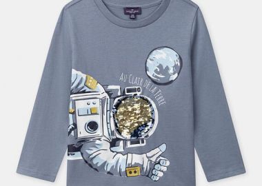 Παιδική Μπλούζα για Αγόρια Grey Astronaut ΜΠΛΕ - SERGENT MAJOR - 