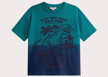 Παιδική Μπλούζα για Αγόρια Ombre T-Rex ΜΠΛΕ - DPAM - 