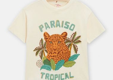 Παιδική Μπλούζα για Αγόρια Paraiso Tropical ΕΚΡΟΥ - DPAM - 