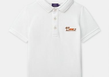 Παιδική Μπλούζα για Αγόρια Polo Tiger ΛΕΥΚΟ - SERGENT MAJOR - 