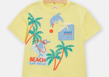 Παιδική Μπλούζα για Αγόρια San Diego Beach ΚΙΤΡΙΝΟ - DPAM - 