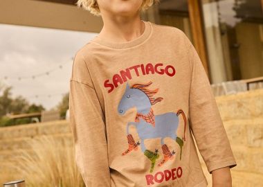Παιδική Μπλούζα για Αγόρια Santiago Rodeo ΑΝΟΙΧΤΟ ΡΟΖ - DPAM - 