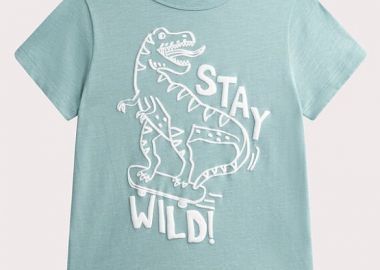Παιδική Μπλούζα για Αγόρια Stay Wild ΜΠΛΕ - DPAM - 