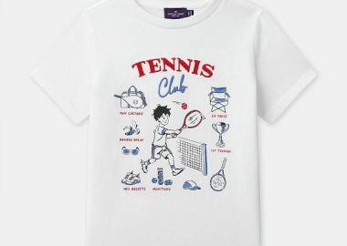 Παιδική Μπλούζα για Αγόρια Tennis Club ΛΕΥΚΟ - SERGENT MAJOR - 