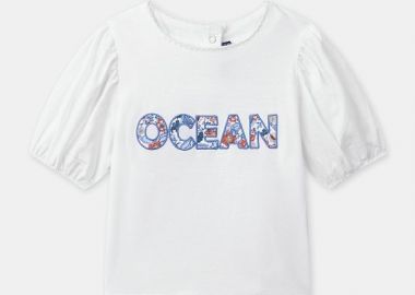 Παιδική Μπλούζα για Κορίτσια Floral Ocean ΛΕΥΚΟ - SERGENT MAJOR - 