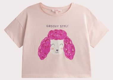 Παιδική Μπλούζα για Κορίτσια Groovy Puppy ΡΟΖ - DPAM - 