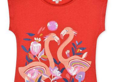 Παιδική Μπλούζα για Κορίτσια Red Flamingo ΚΟΚΚΙΝΟ - DPAM - 