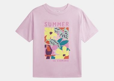 Παιδική Μπλούζα για Κορίτσια Summer Awaits ΡΟΖ - DPAM - 