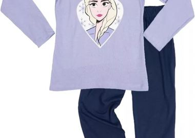 Παιδική Πιτζάμα Χειμωνιάτικη Disney Frozen Βαμβακερή Μπλε - Disney Frozen - 