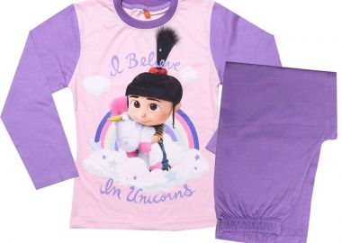 Παιδική Πυτζάμα Minions Μακρυμάνικη Μοβ Μοβ - Disney - 