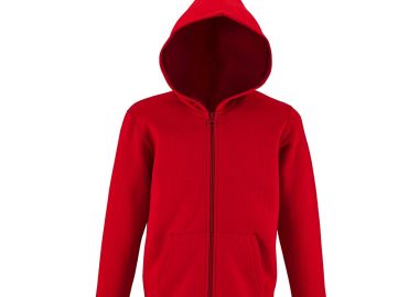 Παιδική ζακέτα φούτερ με κουκούλα Stone Kids SOLS 02092-145 Red - SOLS - 
