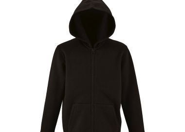 Παιδική ζακέτα φούτερ με κουκούλα Stone Kids SOLS 02092 Black - SOLS - 