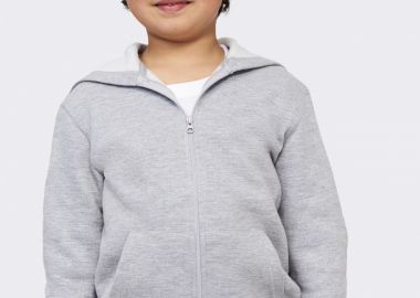 Παιδική ζακέτα φούτερ με κουκούλα Stone Kids SOLS 02092 Grey Melange - SOLS - 
