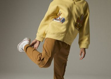 Παιδική Ζακέτα για Αγόρια Yellow Fleece ΚΙΤΡΙΝΟ - DPAM - 