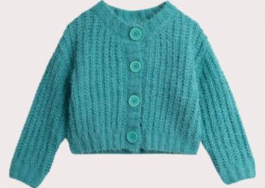 Παιδική Ζακέτα για Κορίτσια Blue Knit ΤΥΡΚΟΥΑΖ - DPAM - 