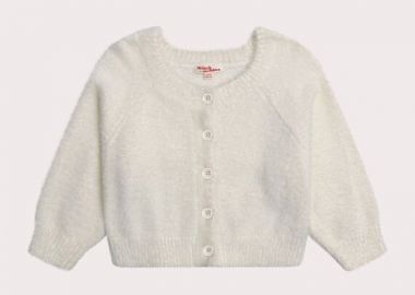 Παιδική Ζακέτα για Κορίτσια Cosy White ΛΕΥΚΟ - DPAM - 
