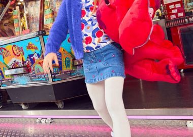 Παιδική Ζακέτα για Κορίτσια Electric Blue Knit ΜΠΛΕ - DPAM - 