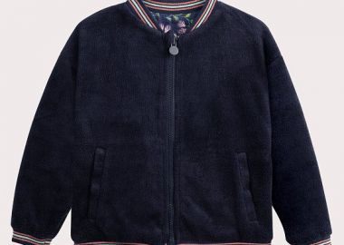 Παιδική Ζακέτα για Κορίτσια Navy Velour ΜΠΛΕ - DPAM - 