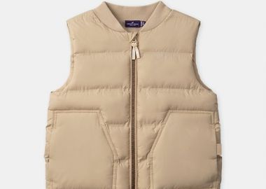 Παιδικό Αμάνικο Μπουφάν για Αγόρια Beige Play ΜΠΕΖ - SERGENT MAJOR - 