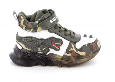 Παιδικό Αθλητικό Μποτάκι για Αγόρι Bull Boys T-rex Mid με Φωτάκια Χρώματος Πράσινο Παραλλαγή DNAL2201AA68 - BULL BOYS - 