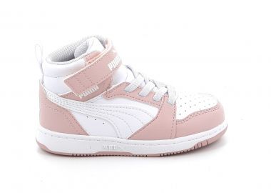 Παιδικό Αθλητικό Μποτάκι για Κορίτσι Puma Rebound V6 Mid Ac+inf Χρώματος Λευκό 396542-20 - PUMA - 