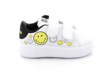 Παιδικό Αθλητικό Παπούτσι Adidas Advantage Smiley Cfi Χρώματος Λευκό IH6257 - ADIDAS - 