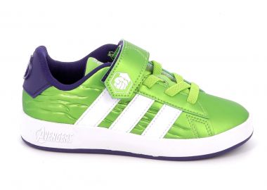 Παιδικό Αθλητικό Παπούτσι για Αγόρι Adidas Grand Court Hulk El K Χρώματος Πράσινο HP3607 - ADIDAS - 