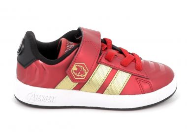 Παιδικό Αθλητικό Παπούτσι για Αγόρι Adidas Grand Court Iron Man El K Χρώματος Κόκκινο HP3614 - ADIDAS - 