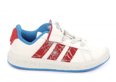 Παιδικό Αθλητικό Παπούτσι για Αγόρι Adidas Grand Court Spider-man El K Χρώματος Λευκό JS0778 - ADIDAS - 