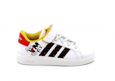 Παιδικό Αθλητικό Παπούτσι για Αγόρι Adidas X Disney Grand Court Mickey Lifestyle Court Hook-and-loop Shoes Χρώματος Λευκό HP7760 - ADIDAS - 