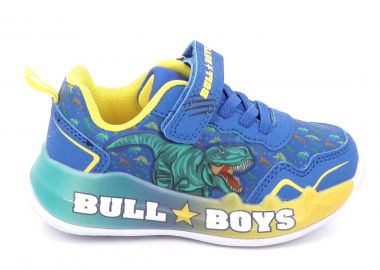 Παιδικό Αθλητικό Παπούτσι για Αγόρι Bull Boys Predator Rex με φωτάκια Χρώματος Μπλε DNAL5144-RY01 - BULL BOYS - 
