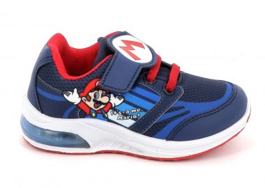 Παιδικό Αθλητικό Παπούτσι για Αγόρι Disney Super Mario με Φωτάκια Χρώματος Μπλε MB000705 - DISNEY - 