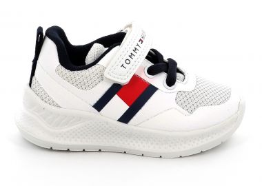 Παιδικό Αθλητικό Παπούτσι για Αγόρι Tommy Hilfiger Χρώματος Λευκό T1X9-34369-1843100 - TOMMY HILFIGER - 