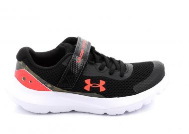 Παιδικό Αθλητικό Παπούτσι για Αγόρι Under Armour Ua Bps Surge 3 Print Ac Χρώματος Μαύρο 3026690-001 - UNDER ARMOUR - 