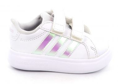 Παιδικό Αθλητικό Παπούτσι για Κορίτσι Adidas Grand Court 3.0 Bubble Cf Χρώματος Λευκό KJ0897 - ADIDAS - 