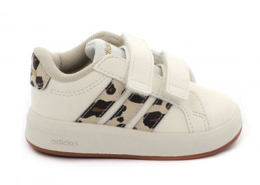 Παιδικό Αθλητικό Παπούτσι για Κορίτσι Adidas Grand Court 3.0 Cf I Χρώματος Μπεζ KJ4831 - ADIDAS - 