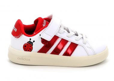 Παιδικό Αθλητικό Παπούτσι για Κορίτσι Adidas Grand Court 3.0 El C Χρώματος Λευκό KJ8650 - ADIDAS - 