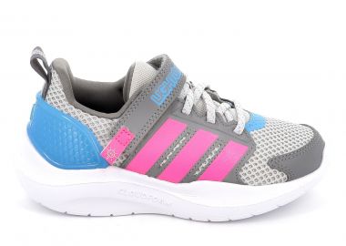 Παιδικό Αθλητικό Παπούτσι για Κορίτσι Adidas Lightorama Rnr El C με On-Off Φωτάκια Χρώματος Γκρι HQ9253 - ADIDAS - 