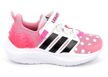 Παιδικό Αθλητικό Παπούτσι για Κορίτσι Adidas Lightorama Rnr Minnie El C με On-Off Φωτάκια Χρώματος Ροζ JR2305 - ADIDAS - 