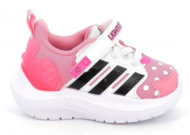 Παιδικό Αθλητικό Παπούτσι για Κορίτσι Adidas Lightorama Rnr Minnie El με On-Off Φωτάκια Χρώματος Ροζ HQ9193 - ADIDAS - 