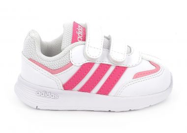 Παιδικό Αθλητικό Παπούτσι για Κορίτσι Adidas Tensaur Switch Cf I Χρώματος Λευκό JI1050 - ADIDAS - 