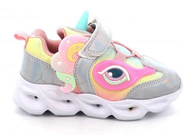 Παιδικό Αθλητικό Παπούτσι για Κορίτσι Conguitos Unicorn με Φωτάκια Χρώματος Πολύχρωμο COSH248002-P - CONGUITOS - 