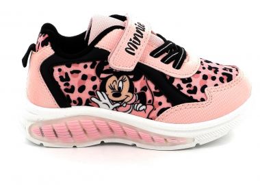 Παιδικό Αθλητικό Παπούτσι για Κορίτσι Disney MInnie με Φωτάκια Χρώματος Ροζ DM011205 - DISNEY - 