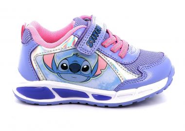 Παιδικό Αθλητικό Παπούτσι για Κορίτσι Disney Stitch με Φωτάκια Χρώματος Μωβ LS001195 - DISNEY - 