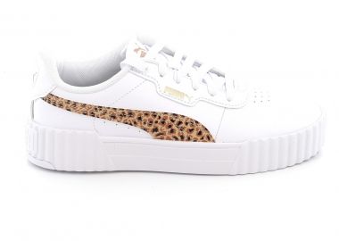 Παιδικό Αθλητικό Παπούτσι για Κορίτσι Puma Carina 3.0 Animal Jr Χρώματος Λευκό 402268-02 - PUMA - 