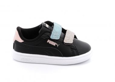 Παιδικό Αθλητικό Παπούτσι για Κορίτσι Puma Glitter Velcro V Inf Χρώματος Μαύρο 395610-04 - PUMA - 
