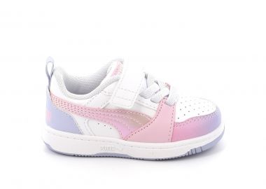 Παιδικό Αθλητικό Παπούτσι για Κορίτσι Puma Puma Rebound V6 Lo Χρώματος Λευκό 400595-01 - PUMA - 