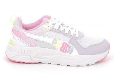 Παιδικό Αθλητικό Παπούτσι για Κορίτσι Puma Trinity 2 Lt Come On Jr Χρώματος Λευκό 405019-02 - PUMA - 